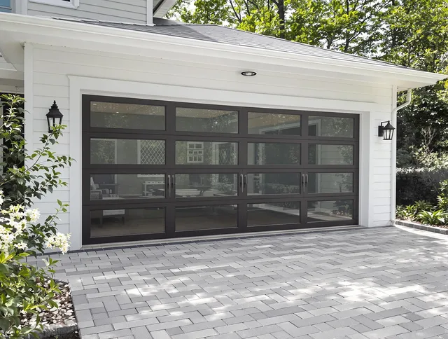 Green Garage Door Repair design specialist presenting custom garage door options to Green homeowner