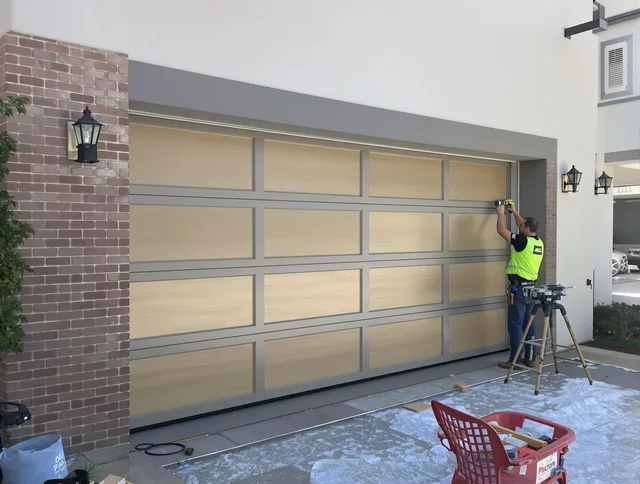 Garage door replacement service by Green Garage Door Repair in Green