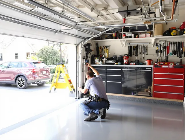 Local garage door repair service by Green Garage Door Repair in Green