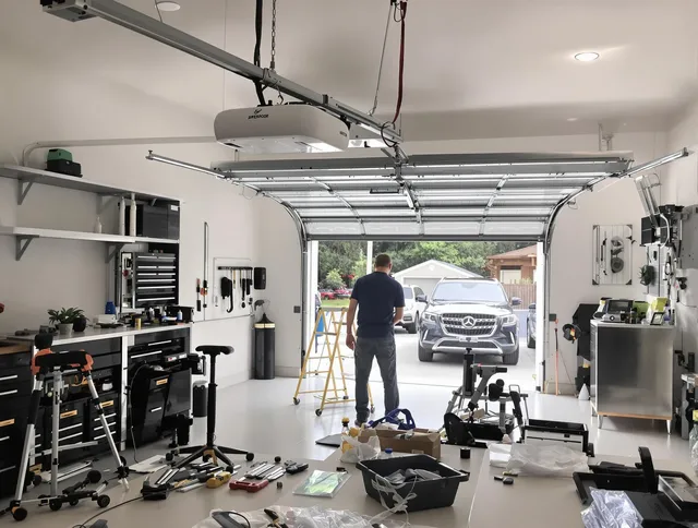 Garage door opener installation by Green Garage Door Repair in Green