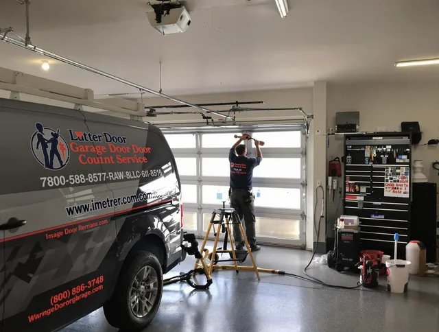 Green Garage Door Repair team performing same-day garage door repair in Green
