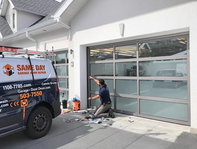 Same-day garage door repair service by Green Garage Door Repair in Green
